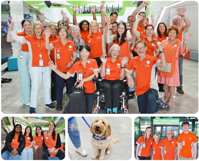 Perth Children's Hospital volunteers - a selection of group photos