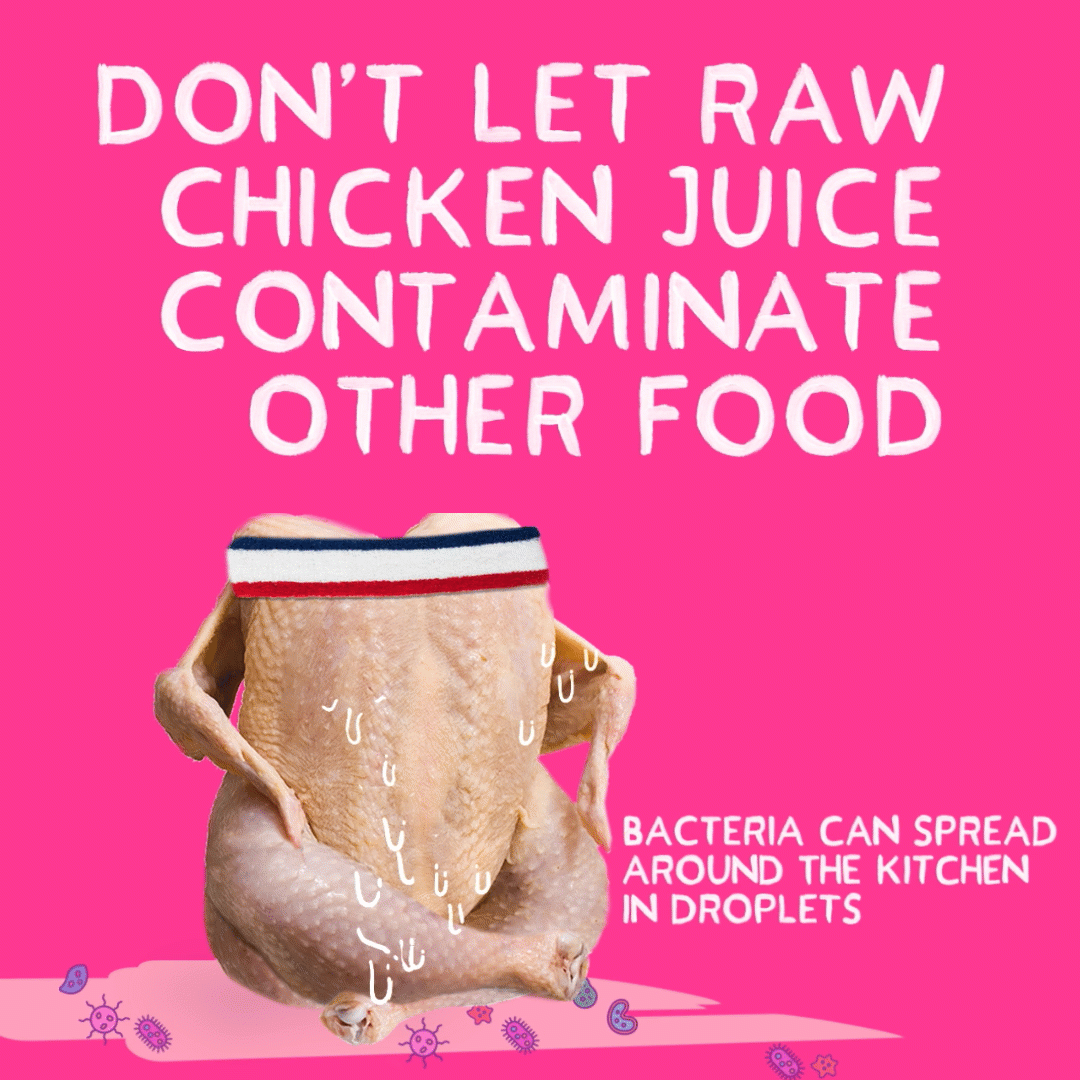 Don't let chicken contaminate other foods
