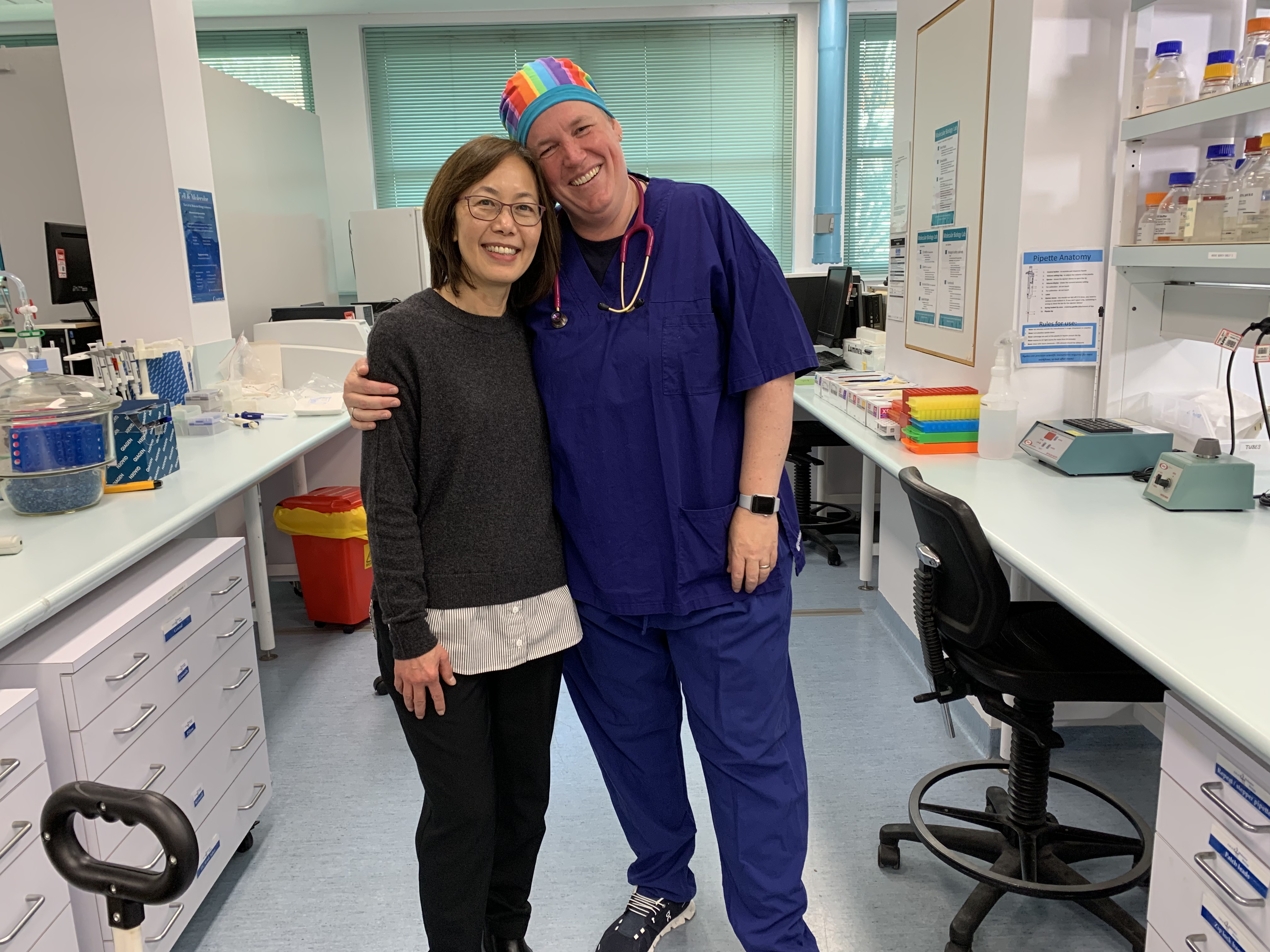 PCH Consultant Paediatric Anaesthetist and Chair of Paediatric Anaesthesia at UWA Professor Britta von Ungern-Sternberg and UWA Professor of Pharmaceutics Lee Yong Lim