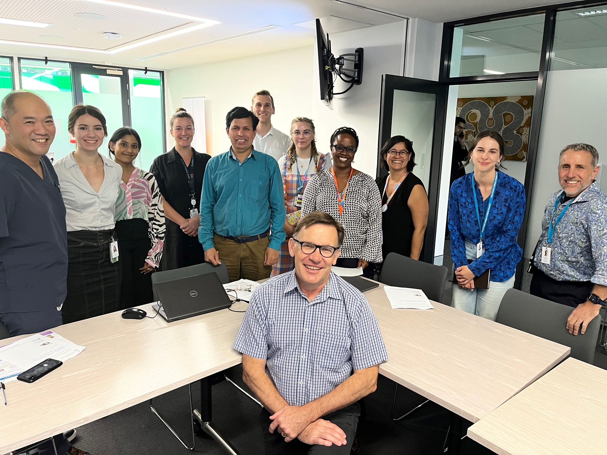 Participants of the Setting up Clinical Trials Workshop with presenter A/Prof Peter Richmond