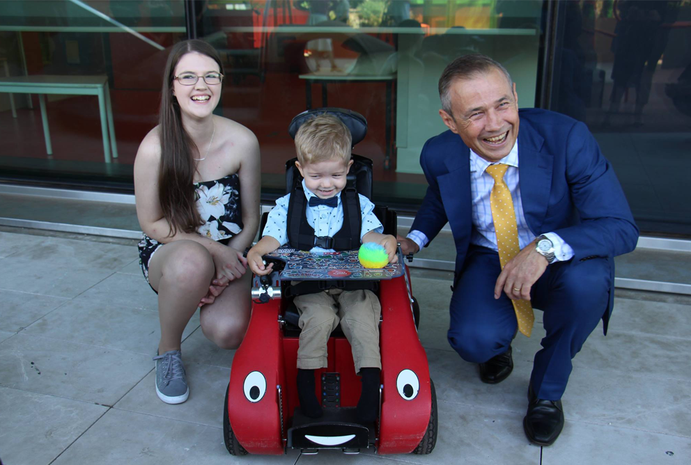Alysha (mum), son (Ari) and the Hon. Roger Cook, Minister for Health
