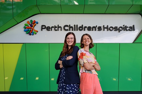 Dr Jemma Hogan and Dr Anja Hohls at Perth Children's Hospital