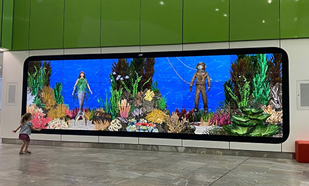 Digital inter/active artwork - The Mermaid and the Diver