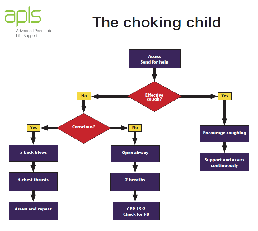 Flowchart of the choking child
