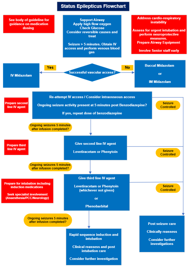 Status Epilepticus Flowchart